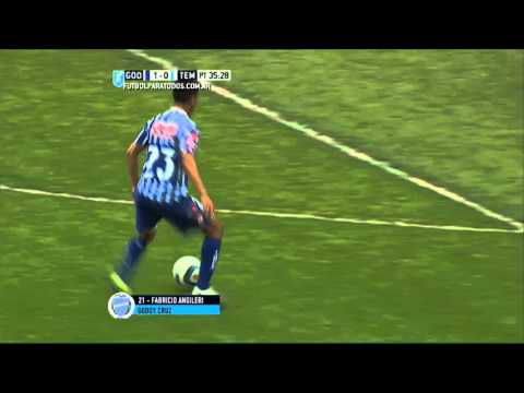 Gol de Angileri. Godoy Cruz 1 - Temperley 0. Fecha 27. Primera 2015. FPT