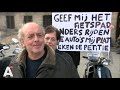Rijbaanweigeraars demonstreren op de Dam
