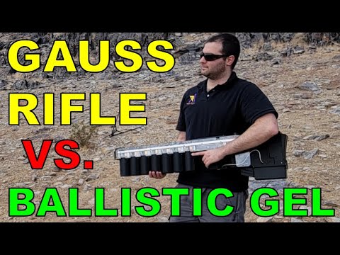 Gauss Rifle vs. Ballistic Gel