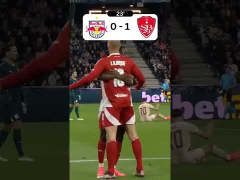 ⚪ Salzburg - Stade Brestois 29 🔴| UCL 2024⭐ #football #soccer #championsleague #footballshorts #ucl