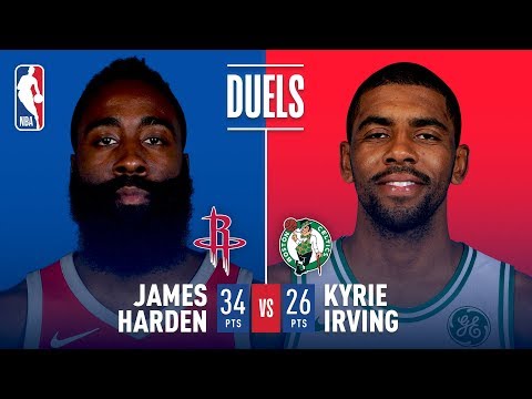 Kyrie Irving (26 points) & James Harden (34 points) Duel In Boston!
