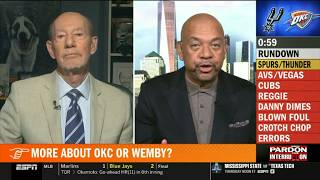 Pardon the Interruption | Michael Wilbon reacts to Thunder rout Spurs to reach brink of NBA Finals