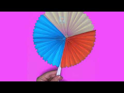How to Make a Chinese Paper Fan - Step-by-Step Origami Tutorial