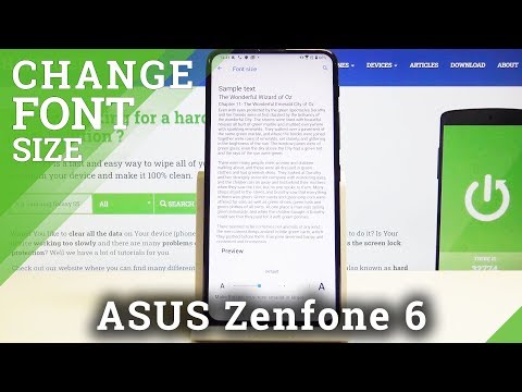 How to Change Font Size in ASUS Zenfone 6 - Update Font Size & Style