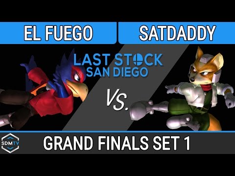 LSSD 88 - El Fuego (Falco) vs. satdaddy (Fox) - SSBM Grand Finals Set 1 - Smash Melee
