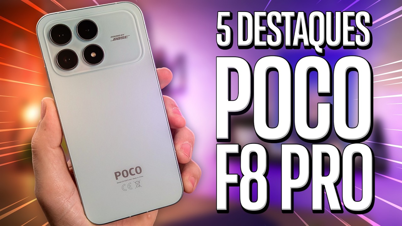 5 MOTIVOS para COMPRAR o POCO F8 Pro em 2026!