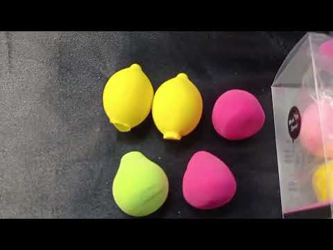 ESPONJAS MINI FRUTINHAS PARA MAQUIAGEM KIT COM 5 UN