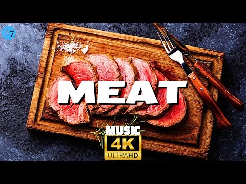 Meat, Sizzling Steak & Soothing Music | 4K Ultra HD Video