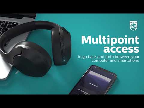 Belaidės ausinės Philips TAH8506WT/00, Baltos video