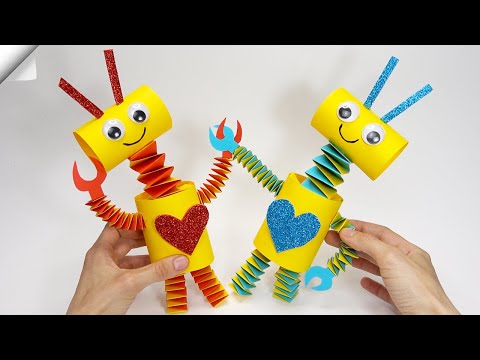Paper robot Moving paper TOYS Easy paper crafts