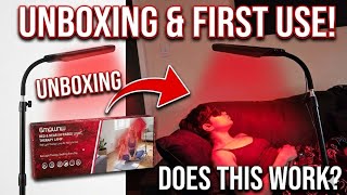 Red Light Therapy Lamp 🔴✨ Unboxing, Setup & First Use | Botanique Paris Eye Tool Review 👀 #gmownw