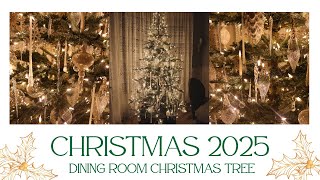 Christmas Decorate With Me: The Dining Room Tree🎄