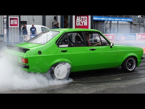 Ford Escort Mk1 and Mk2 Drag Racing Compilation Video From 2017