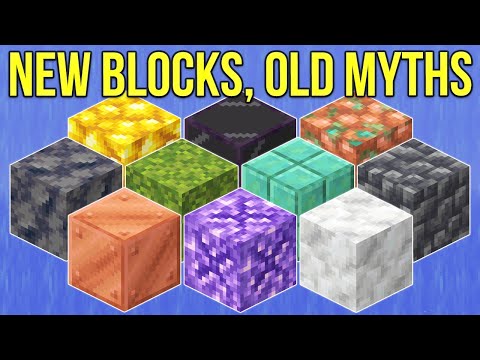 xisumavoid - Minecraft 1.17 The New Blocks Of The Caves & Cliffs Update [Minecraft Myth Busting 130]