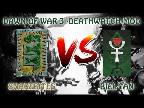 Warhammer 40K: Dawn of War 3 - Deathwatch mod - Snakebites vs Biel-tan