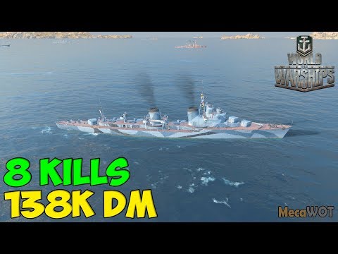World of WarShips | Tashkent | 8 KILLS | 138K Damage - Replay Gameplay 1080p 60 fps