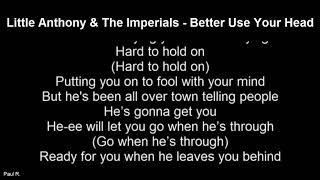 Northern Soul - Little Anthony &amp; The Imperials – Better Use Your Head - With Lyrics