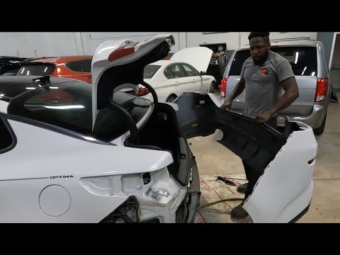 2018 KIA OPTIMA how to take the back bumper and tail light off the car