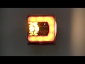 Združené LED svetlo na prívesný vozík 12V - 4 prvkové ľavé ECER (106x99x35mm) - Video Youtube
