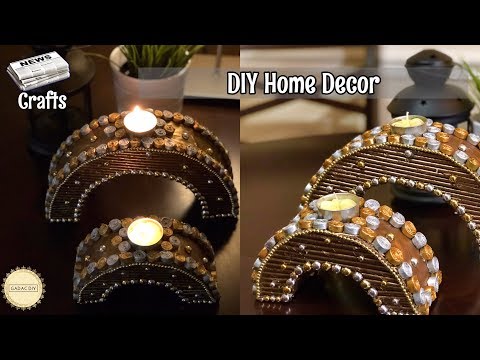 How to make newspaper centerpiece  | Recycle your old Cardboard and Newspaper | Best out of waste Video