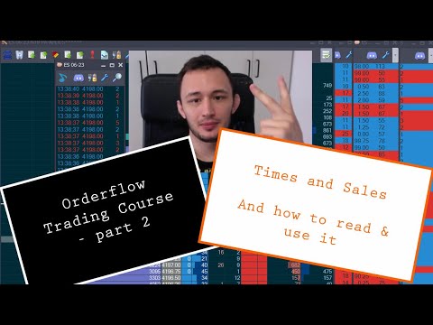 FREE Orderflow Trading Course Part 2: Times and Sales - How to use it to find institutional interest