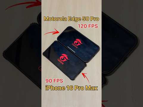 Motorola Edge 50 PRO 😈 vs iPhone 16💀 vs 90FPS vs 120FPS - FREEFIRE TEST #freefire #shortsfeed #shots