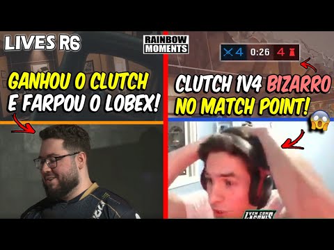 PALUH FARPANDO O LOBEX, CLUTCH 1v4 INSANO NO MATCH POINT, 5K DO KHEYZE - MELHORES MOMENTOS LIVES R6