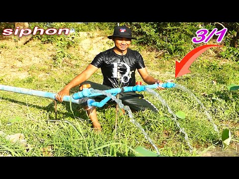 I turn PVC pipe into a water pump no need electric power easy way life hacked at home 2