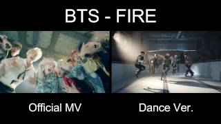 Download lagu [ MV vs Dance Ver.] BTS - FIRE mp3