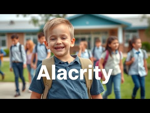 Alacrity Meaning | Alacrity Definition | Alacrity Pronunciation | Visual Dictionary