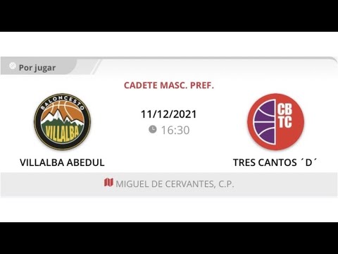 Cadete masc D VILLALBA GRUPO ABEDUL - TRES CANTOS