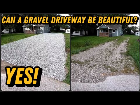 MORE GRASS THAN GRAVEL! Gravel Driveway Repair-Schott Services