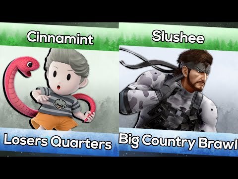 Cinnamint (Lucas) vs. Slushee (Snake) - Big Country Brawl - Smash Ultimate LQFs