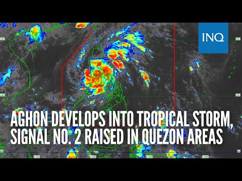 Aghon develops into tropical storm, signal no. 2 raised in Quezon areas
