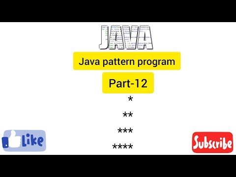 Java Pattern Program Part 12 Easy Learning Genius
