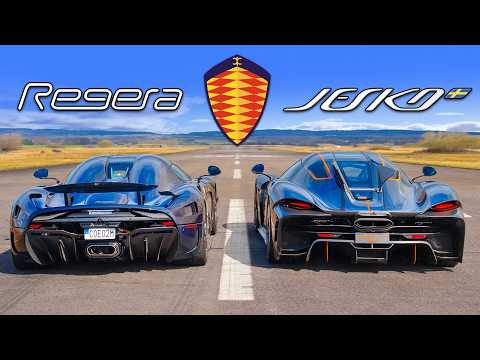 Koenigsegg Jesko Absolut v Regera: DRAG RACE