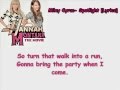 Miley Cyrus Spotlight Lyrics HQ
