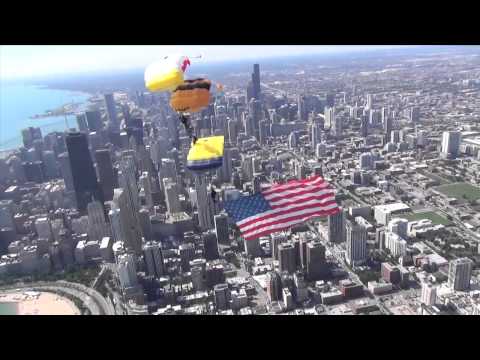 Chicago Air & Water Show 2014, Army Golden Knights.