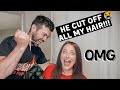 HUSBAND CUTS MY HAIR GONE VERY WRONG