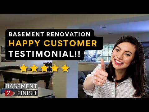 Full Basement Renovation Customer Testimonial | Custom Remodel | Completed Finishing Project