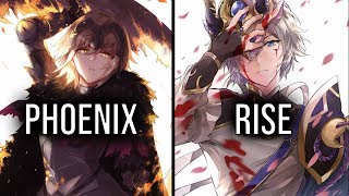 Nightcore - Rising Phoenix  ↬ Switching Vocals (MassoMusic Mashup)