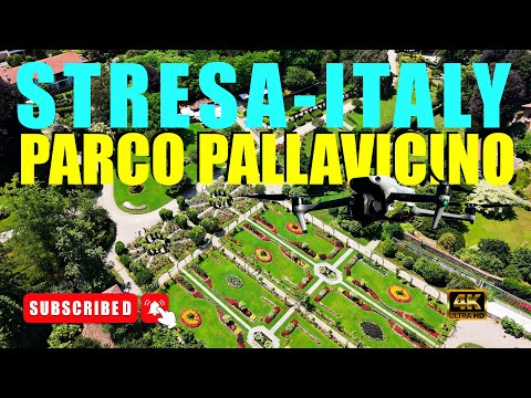 The Magic of Stresa's Parco Pallavicino 🌿 Italy's  Garden & Animal Park with DJI mini 4 Pro