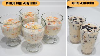 2 Amazing Refreshing Summer Drink Recipe | Mango Sago Jelly Drink | Coffee Jello Drink
