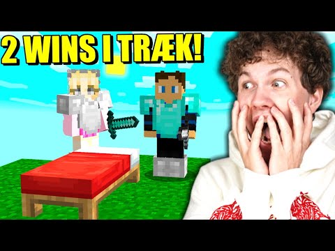VINDER 2 BEDWARS GAMES I TRÆK MED MIN KÆRESTE!! - Dansk Minecraft