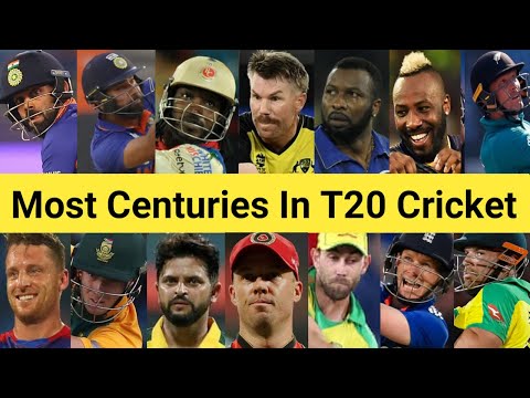 Most Centuries In T20 Cricket History 🏏 Top 25 Batsman 🔥 #shorts #chrisgayle #viratkohli