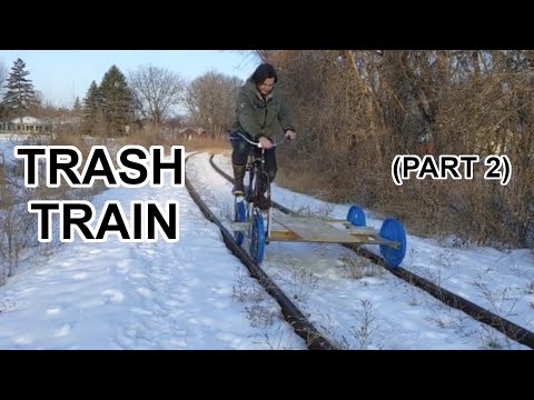 Building a Train Out of Trash - DIY Railbike Pt 2