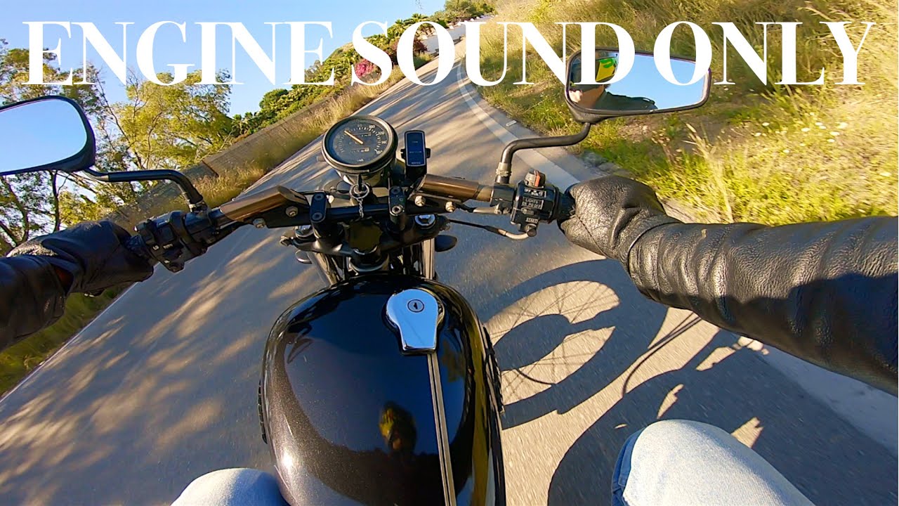 Yamaha SR 250 Cafe Racer (1987) - Open pipe [RAW onboard]