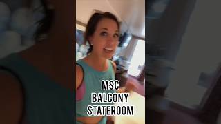 Inside an MSC Balcony Stateroom