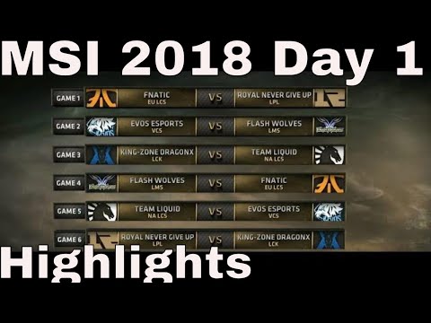 MSI 2018 Highlights Day 1 ALL GAMES | Mid Season Invitational 2018 Group Stage Highlights