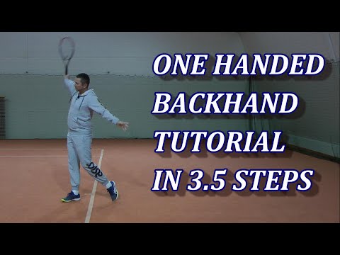 Beginner Level One-Handed Backhand In 3.5 Steps